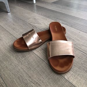 Rose Gold Aldo Sandals